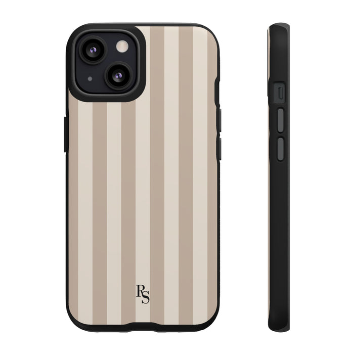 Taupe Stripe Tough Case