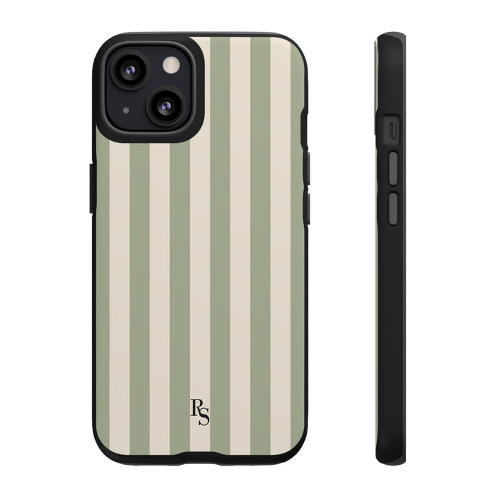 Sage Stripe Tough Case