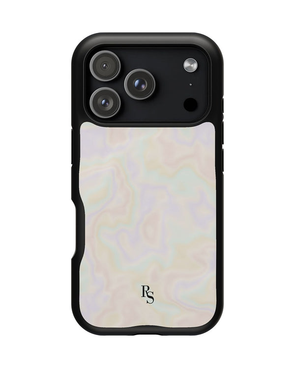Cream Pearl phone case, product mockup