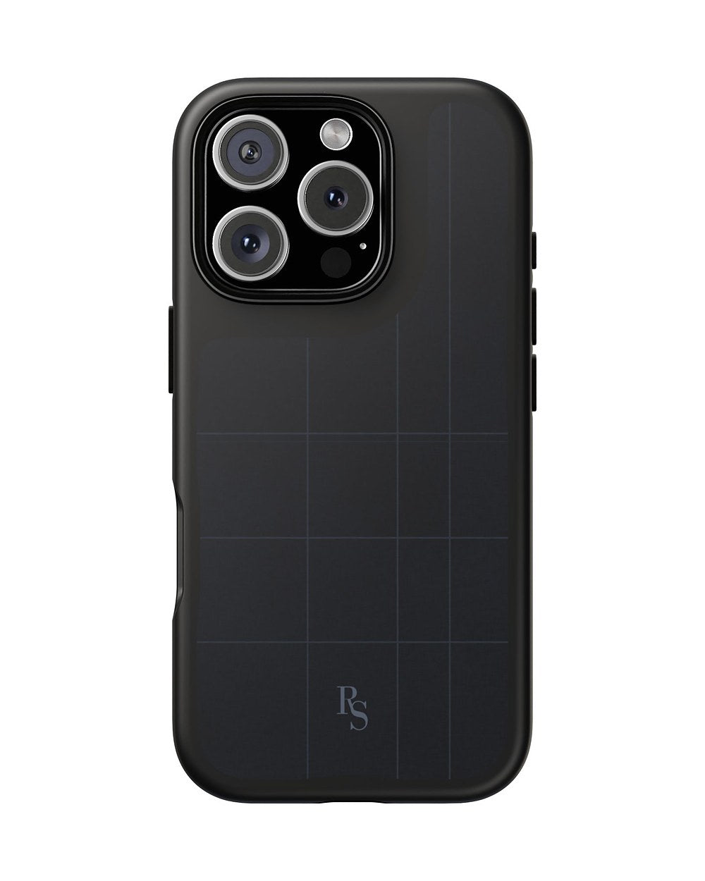 Midnight Grid Tough Case, product mockup