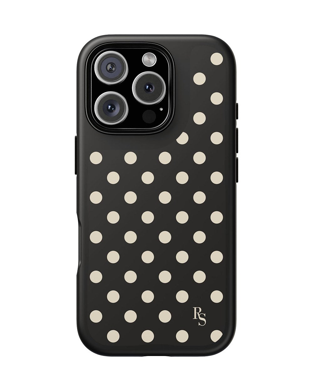 Noir Dot Tough Case, product mockup